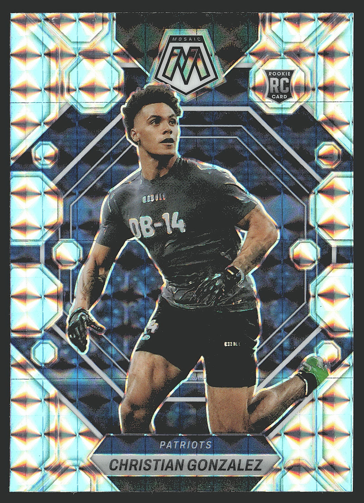 2023 Panini Mosaic #300 Christian Gonzalez Mosaic RC