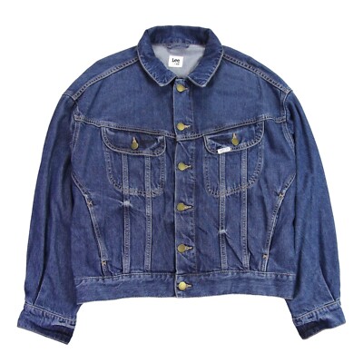 Lee Jeans H&M Denim Jacket Womens Small Blue Casual Western Trucker Ladies  Coat UK