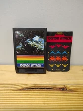 Imagic Demon Attack - 1982 Mattel Intellivision - Game and One Overlay