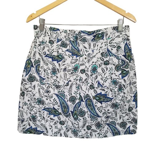 Croft & Barrow Womens Skort Size 8 Paisley Skirted Shorts Golf Pickleball Tennis - Picture 6 of 6