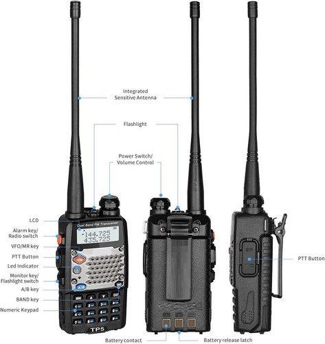 Cyfrowy ręczny skaner radiowy straż pożarna VHF FM EMS szynka 2-drożny nadajnik-odbiornik podwójny - Zdjęcie 22 z 26
