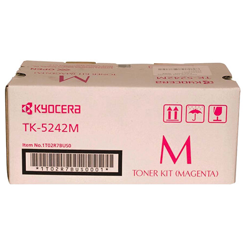 OEM Kyocera Mita TK-5242M (1T02R7BUS0) Toner Cartridge, Magenta, 3K Yield main image 1