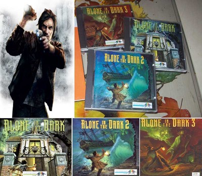 Alone in the Dark 1 und 2 und 3 alle 1 Auktion Kult PC alle in CD Hüllen 