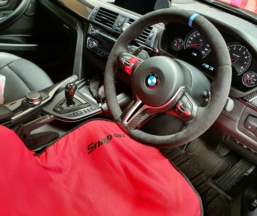GENUINE OEM BMW M-Performance Carbon Alcantara Handbrake Lever M3 M4 F82 F80 RHD - Picture 2 of 6