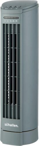 Schallen Mini Tower Fan with Timer 15" Electric Cooling Quiet Oscillation GREY - Picture 5 of 6