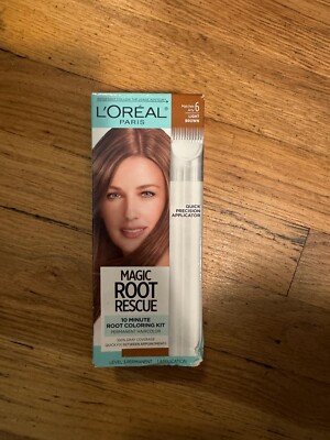 L'Oreal Magic Root Rescue 10 Minute Root Hair Coloring Kit #6 LIGHT BROWN