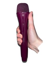 Maroon Purple Prop Microphone - Costume Concert Singer Photo Accessory Play Toy