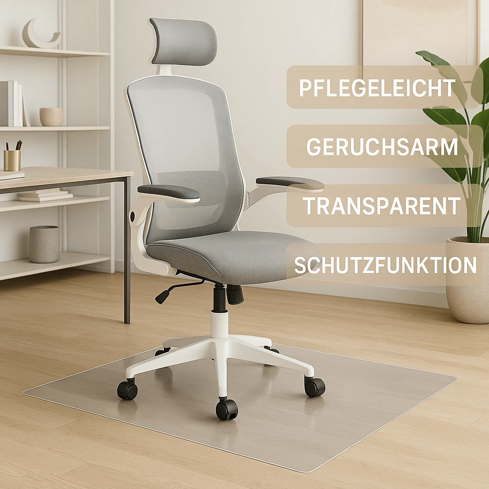 Bodenschutzmatte für Bürostuhl – Transparent,Fußbodenmatte Hartboden Teppiche