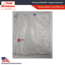 EIS Brake Parts Cotton Polyester Blend Long White Men's Lab Coat Size 44.