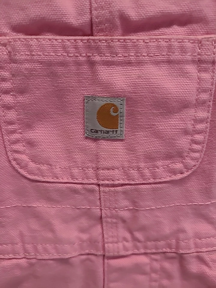 Carhartt粉色2T法兰绒衬里工作服 — 第 3/4 张图片