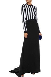 silk crepe maxi skirt