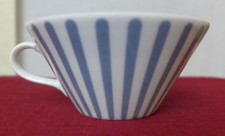 MELITTA ZÜRICH JUPP ERNST Streifen BLAU Teetassen 5-18 WIE NEU / 4 da