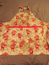 Apron Holiday Reindeer Handmade