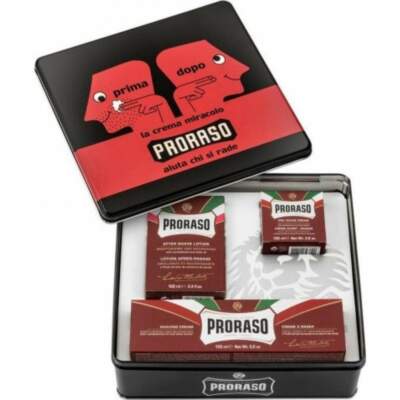 Proraso Vintage Selection Prima Dopo X3 Red Nourish - Rasierset | Geschenkset 
