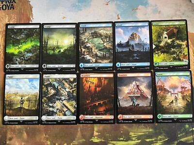 10x FULL ART LANDS - Komplettset - FALLOUT - MTG - Magic the Gathering