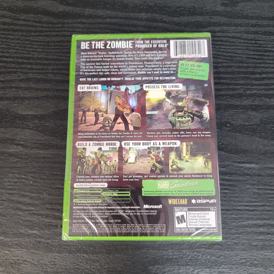 Stubbs the Zombie in Rebel Without a Pulse Microsoft XBOX New Factory Sealed - Image 2 of 4