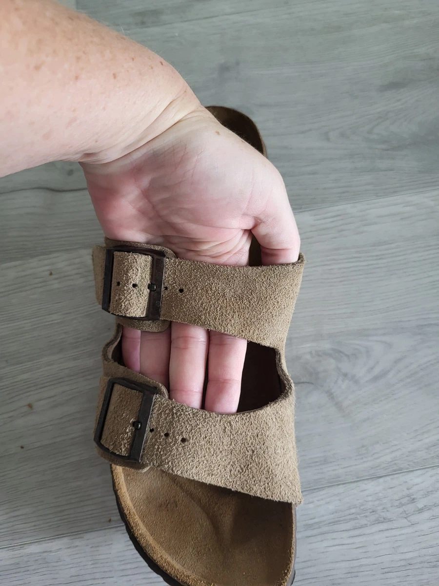 Betula by Birkenstock Arizona Sandals Brown Suede Strap  display picture 2