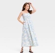 Women's Sleeveless Ruffle Maxi Floral Sundress - Universal Thread XL