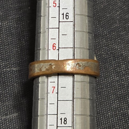 Anello vintage fatto a mano ottone pietra verde misura 7 dichiarazione boho gioielli unici - Foto 10 di 11