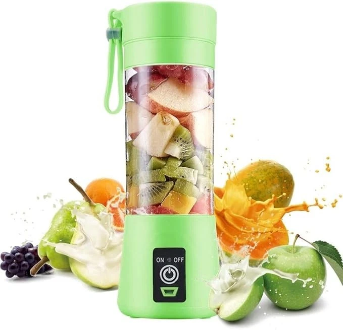 Portable Blender Juicer Cup USB Rechargeable Smoothie Mixer 380ML Purple