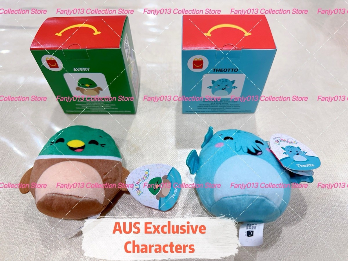 McDonald's Toys 2025 Squishmallows AUS Exclusive Plushies BNIB