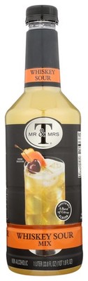 Mr & Mrs T Whiskey Sour Cocktail Mixer Drink Bottle 33.8 fl oz Pack of 3