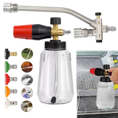 #ad Snow Foam Lance Cannon Gun Car Wash Soap Bottle Sprayer Pressure Washer Set USA $31.98