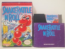 Snake Rattle N Roll Nintendo Entertainment System NES Complete in Box CIB