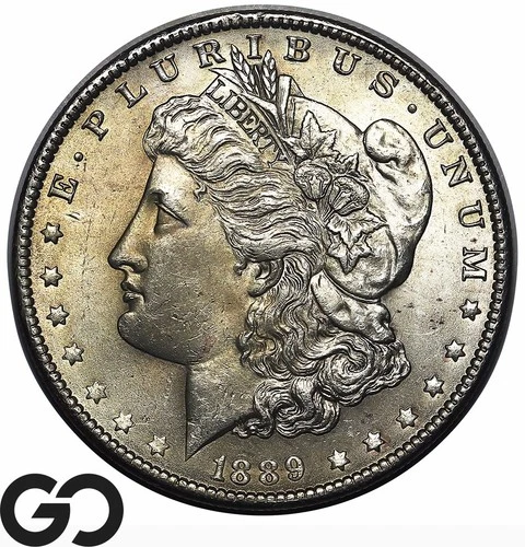 1889 Morgan Silver Dollar Coin Choice BU++