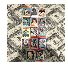 Topps NFL Football 13 Card Lot New York Giants Snead Tucker Gregory Kelley Baker