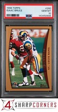 1998 TOPPS #260 ISAAC BRUCE RAMS HOF PSA 10