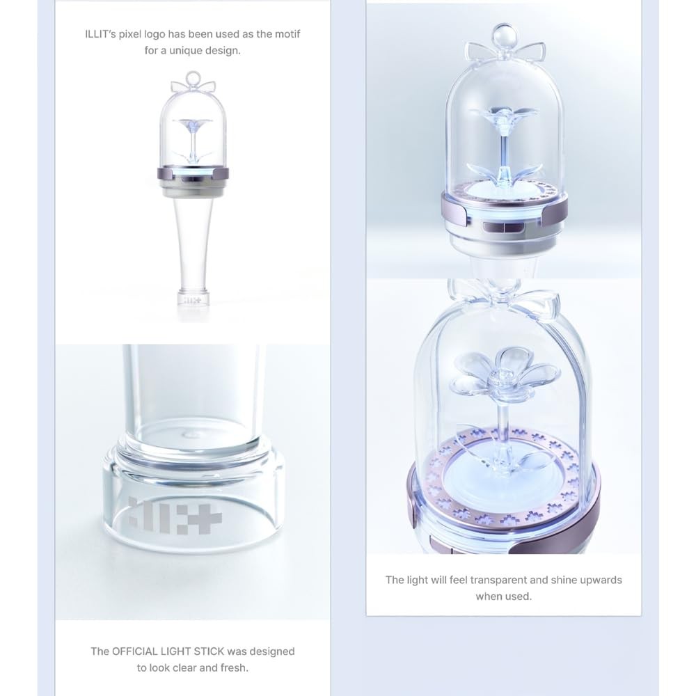 ILLIT Official Lightstick + 3 Extra photocards Set | eBay