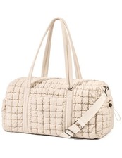 Quilted Travel Duffle Bag for Women Medium Weekender Bag Puffer Overnight Bag...