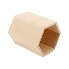 ~2 Pcs Wooden Pen Holder Geometric DIY Rough Pen Holder Desktop Storage