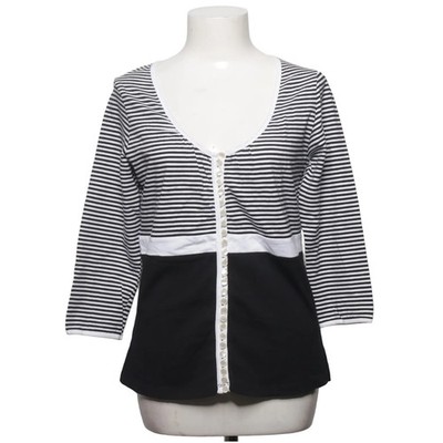 Expresso, Strickjacke, Damen, Größe: XL, Schwarz/Weiß, Baumwolle/Elasthan #2Dv