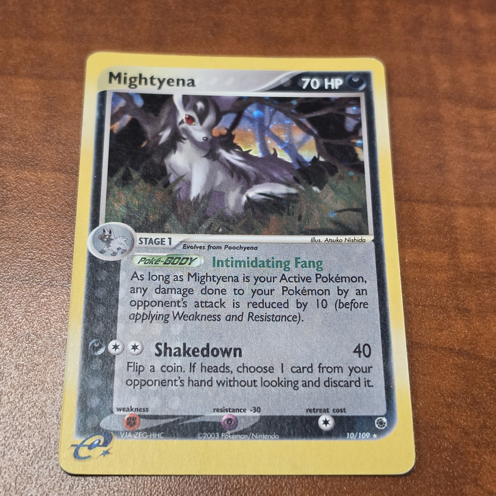 Mightyena 10/109 Ruby & Sapphire Rare Holo POKEMON