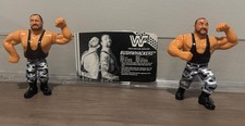 WWF Hasbro Bushwackers Luke & Butch Series 2 1991 Vintage W/ Bio Card WWE