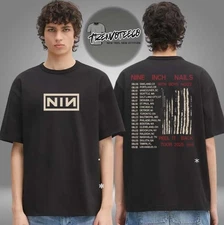 Nine Inch Nails Peel It Back Tour 2025 Time Dates Band 2 side TShirt Reprint