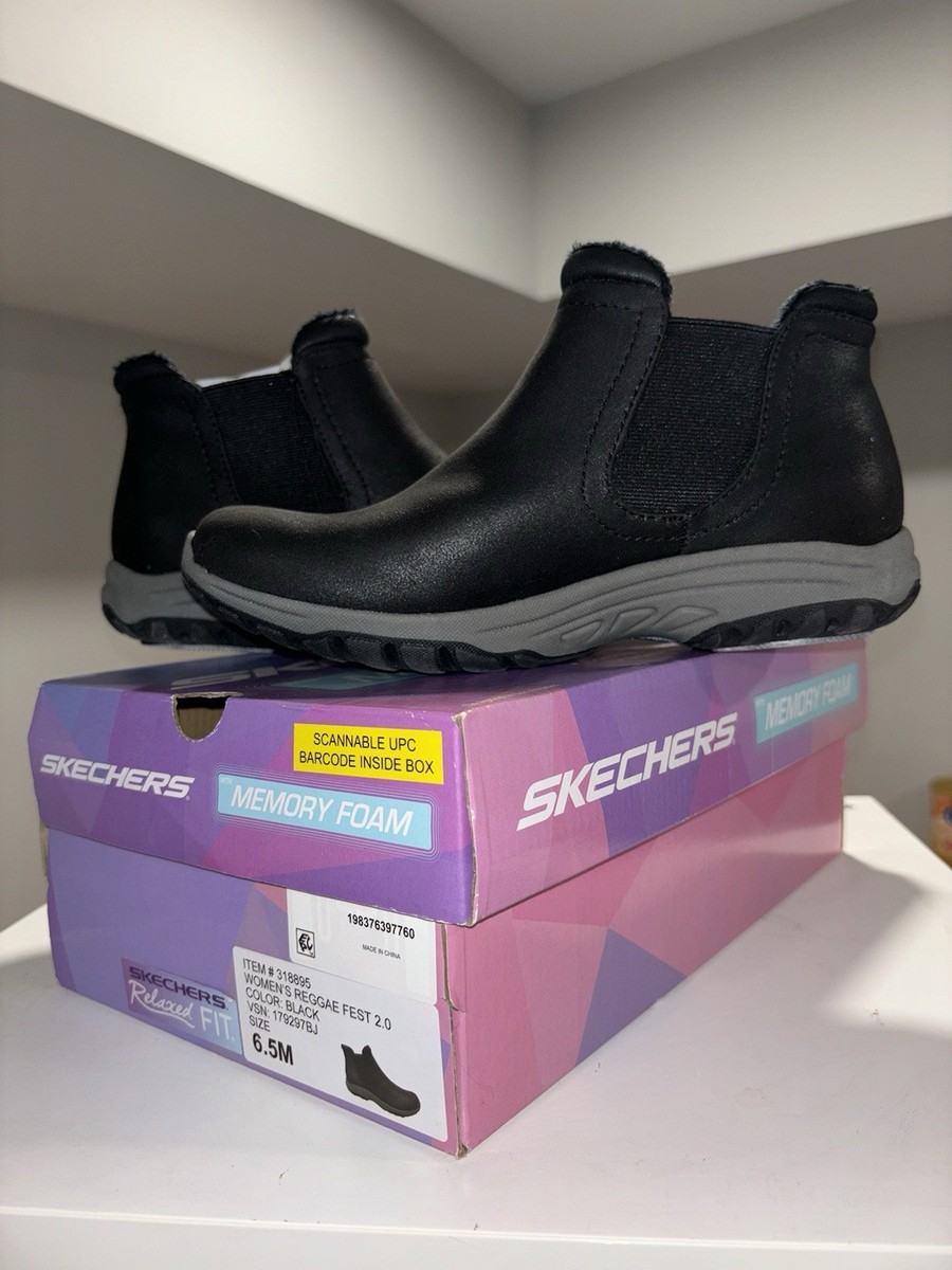 ライアページ Women's Skechers Memory Foam Reggae Fest 2.0 New Yorker Sz 6