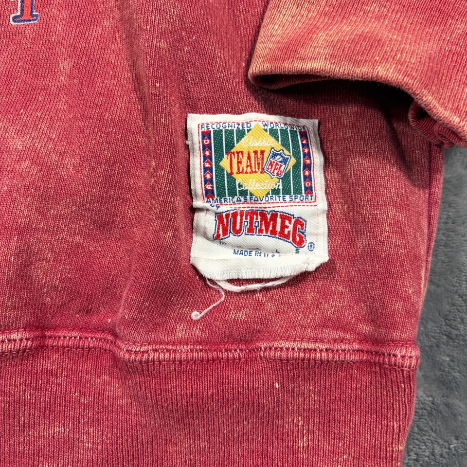 Vintage 1971 New England Patriots Sweatshirt Mens Large Red Football NFL Graphic - Image 2 of 4