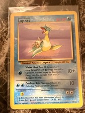 Pokémon Lapras Fossil 25/62 Rare Regular Unlimited WOTC 1999 80HP English on eBay