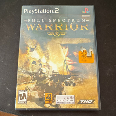 THQ Full Spectrum Warrior (Sony PlayStation 2, PS2) Manual Online Play M