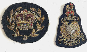 2 Bullion British Marine and Army Badges Insignia