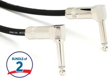 Pro Co EGLL-3 Excellines Right Angle to Right Angle Patch Cable 2-Pack - 3