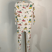 Angel Dear - Bamboo White Christmas Pajamas- 18-24m