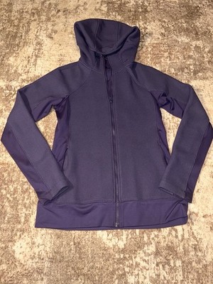 UNDER ARMOUR Womens Infrared Knit Jacket Purple Hoodie Full Zip Size M Active