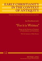 Jan Dochhorn | 'For It Is Written' | Buch | Englisch (2012) | Gebunden
