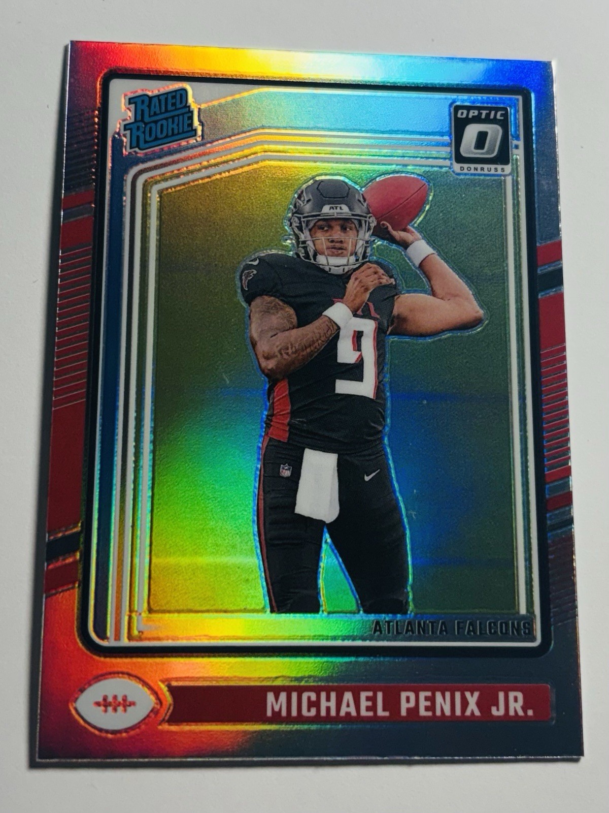 2024 Donruss Optic Rated Rookie Michael Penix Jr. RC Holo Prizm #279 Falcons