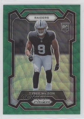 2023 Panini Prizm Rookies Green Wave Prizm Tyree Wilson #363 Rookie RC 16h3