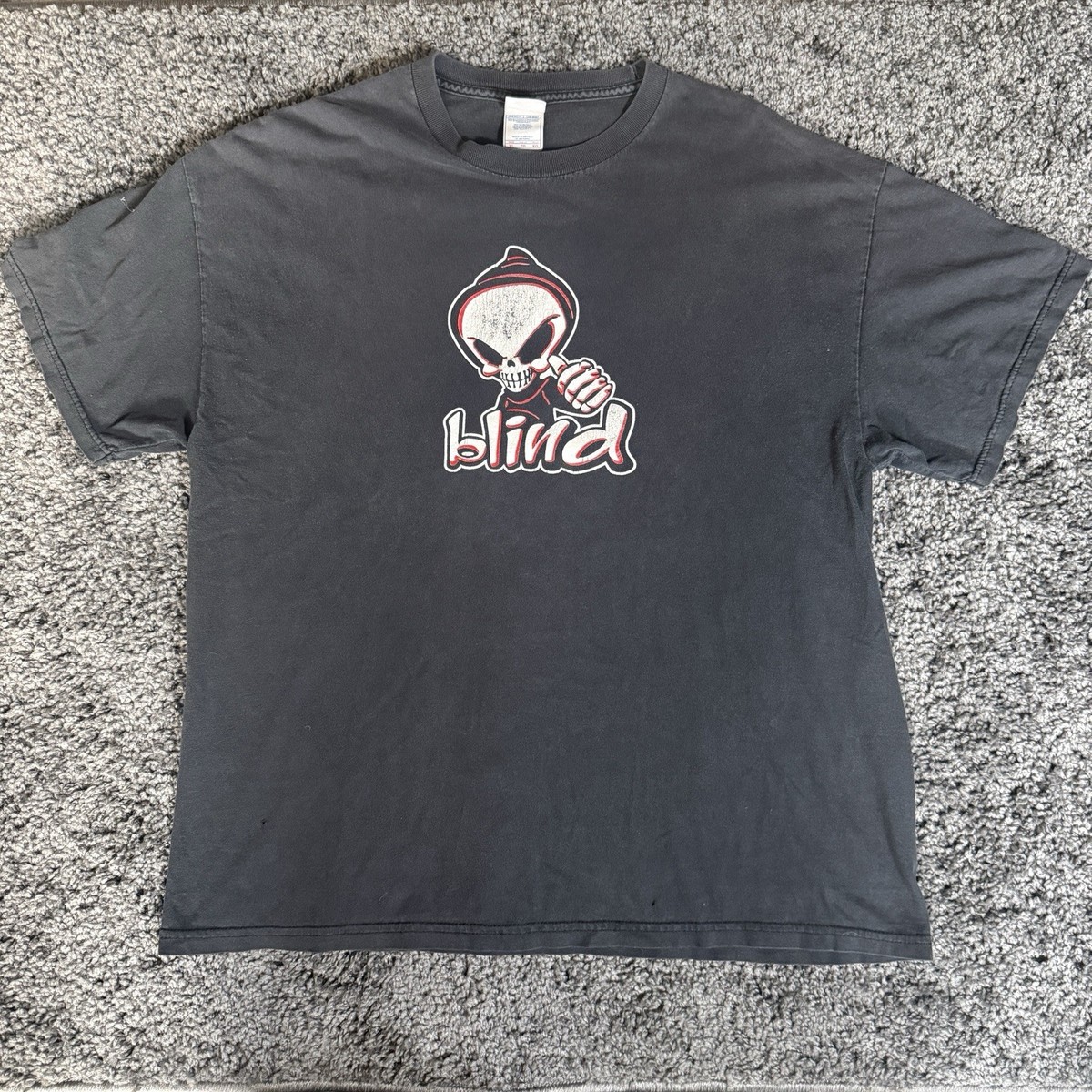 Vintage 90s Blind Skateboards Grim Reaper OG Logo Graphic T Shirt 